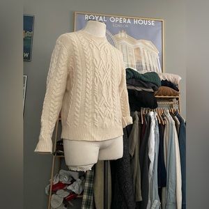 Wallace and Barnes Shetland Wool Fisherman Sweater
